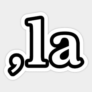 Comma La - Kamala Harris 2024 Sticker